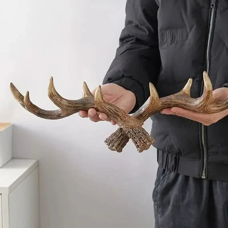 Vintage Antler Wall Hook & Rustic Coat Rack