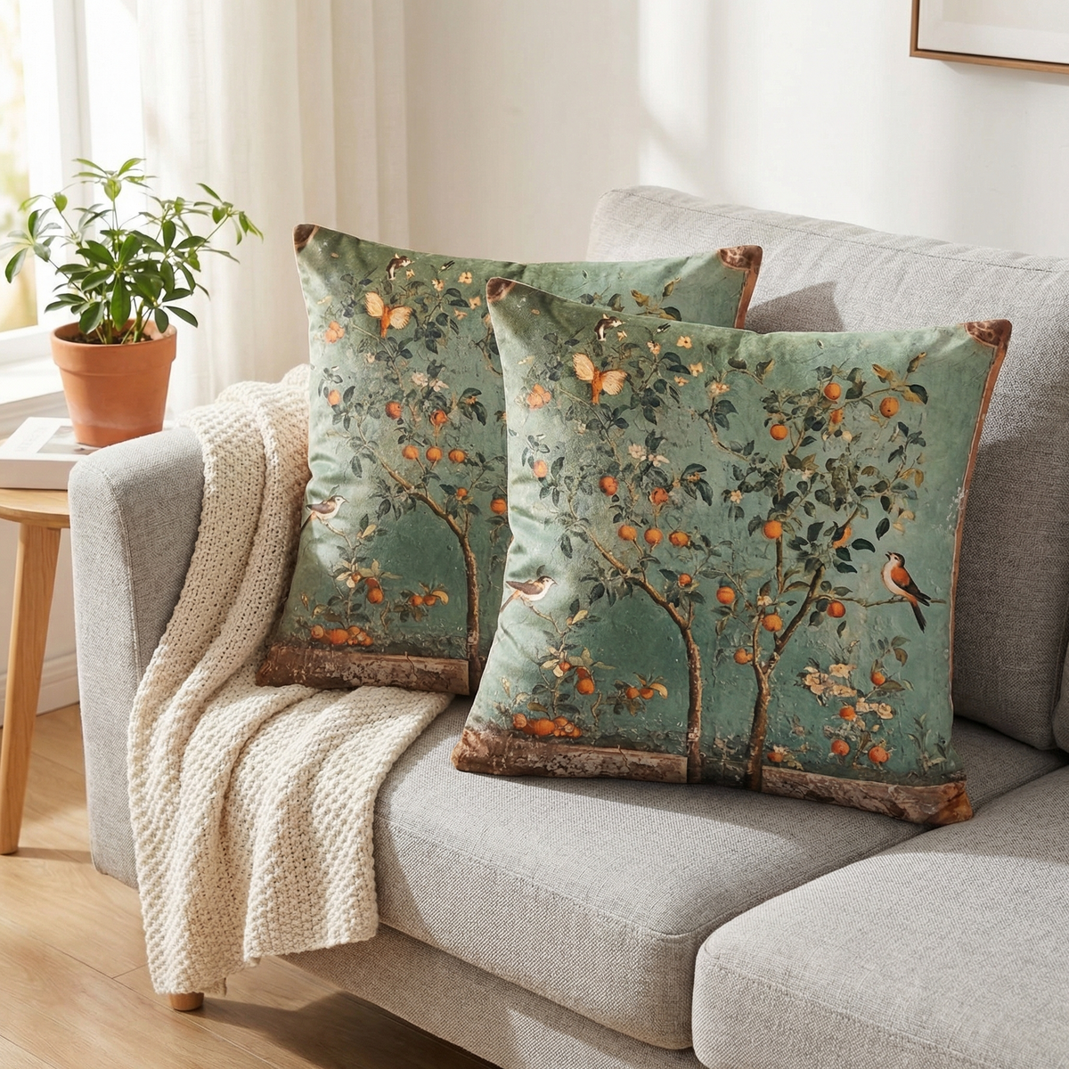 Vintage Botanical Pillow Covers