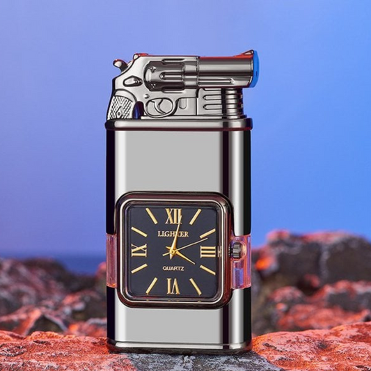 Vintage-Inspired Multifunctional Double-Flame Watch Lighter