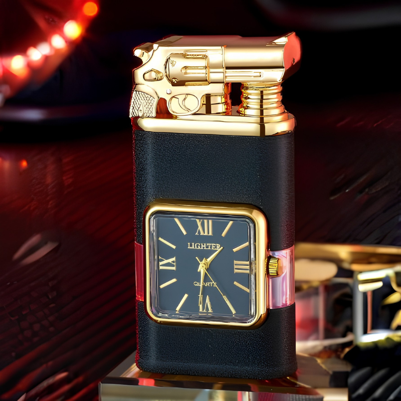 Vintage-Inspired Multifunctional Double-Flame Watch Lighter