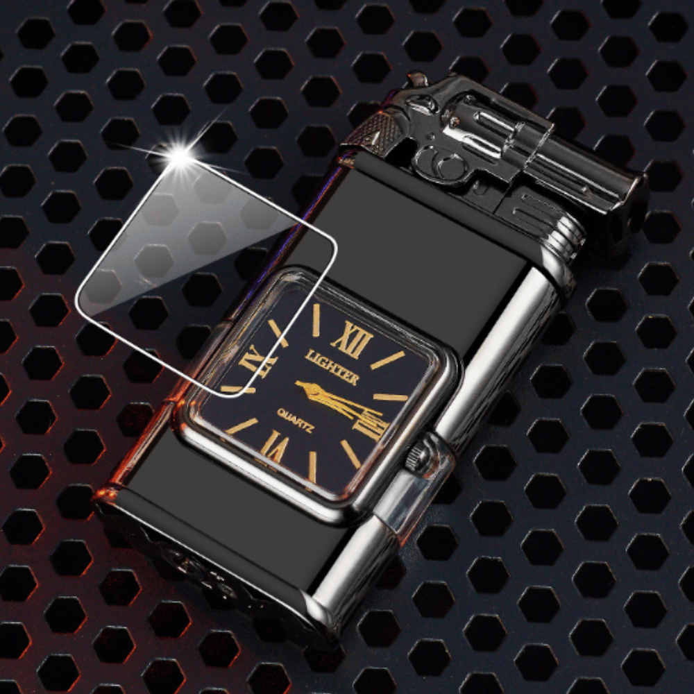 Vintage-Inspired Multifunctional Double-Flame Watch Lighter