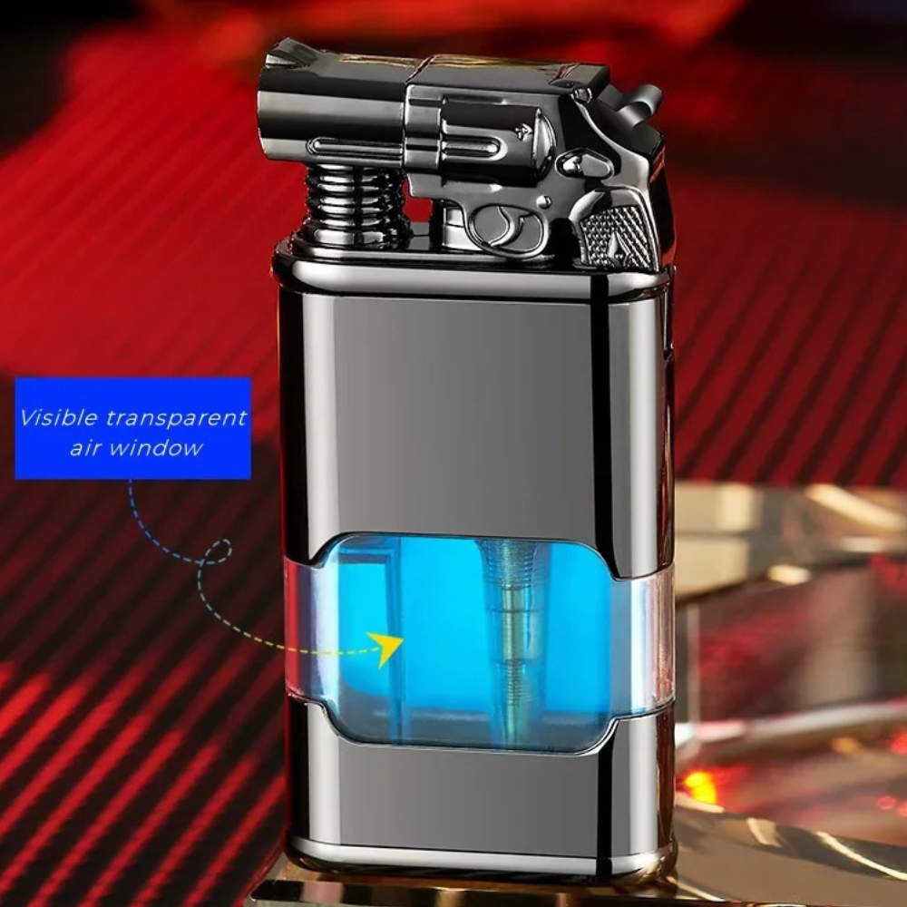 Vintage-Inspired Multifunctional Double-Flame Watch Lighter