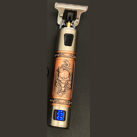 Vintage Skull Hair Trimmer - Rechargeable Incl. Guide Combs