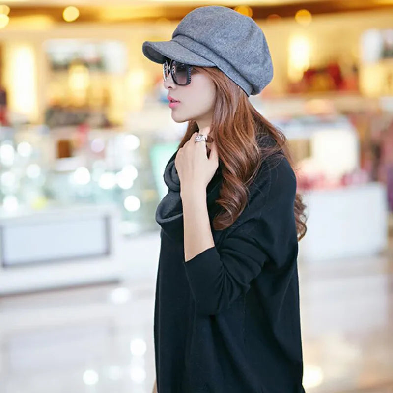 Vintage-Style Cap for Winter Comfort