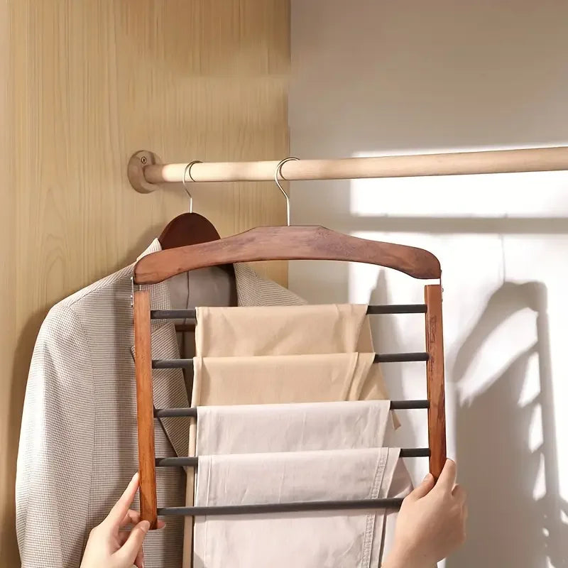 Walnut Wood Multi-Bar Hanger