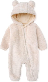 Warm Hooded Baby Romper