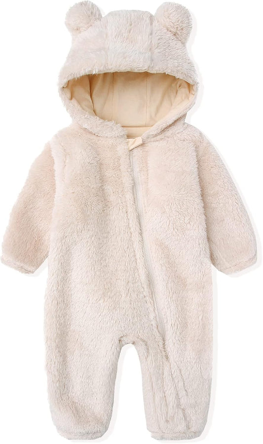 Warm Hooded Baby Romper