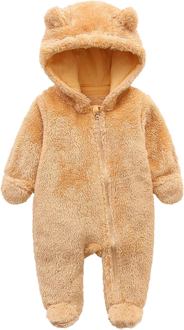 Warm Hooded Baby Romper