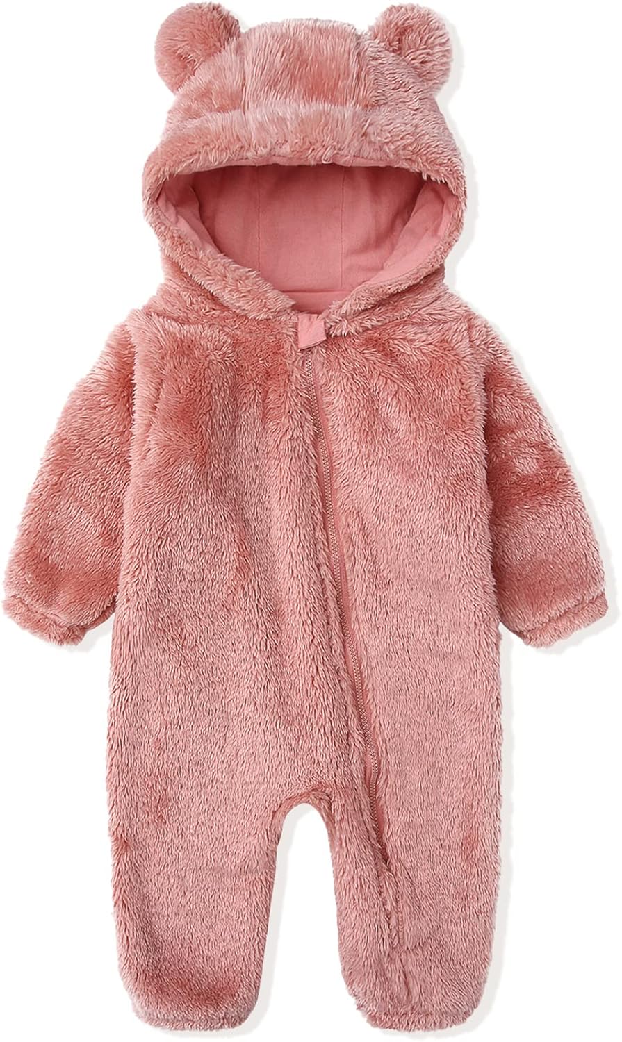 Warm Hooded Baby Romper