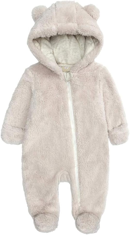 Warm Hooded Baby Romper