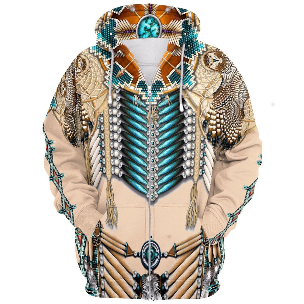 Warm Native American Hoodie