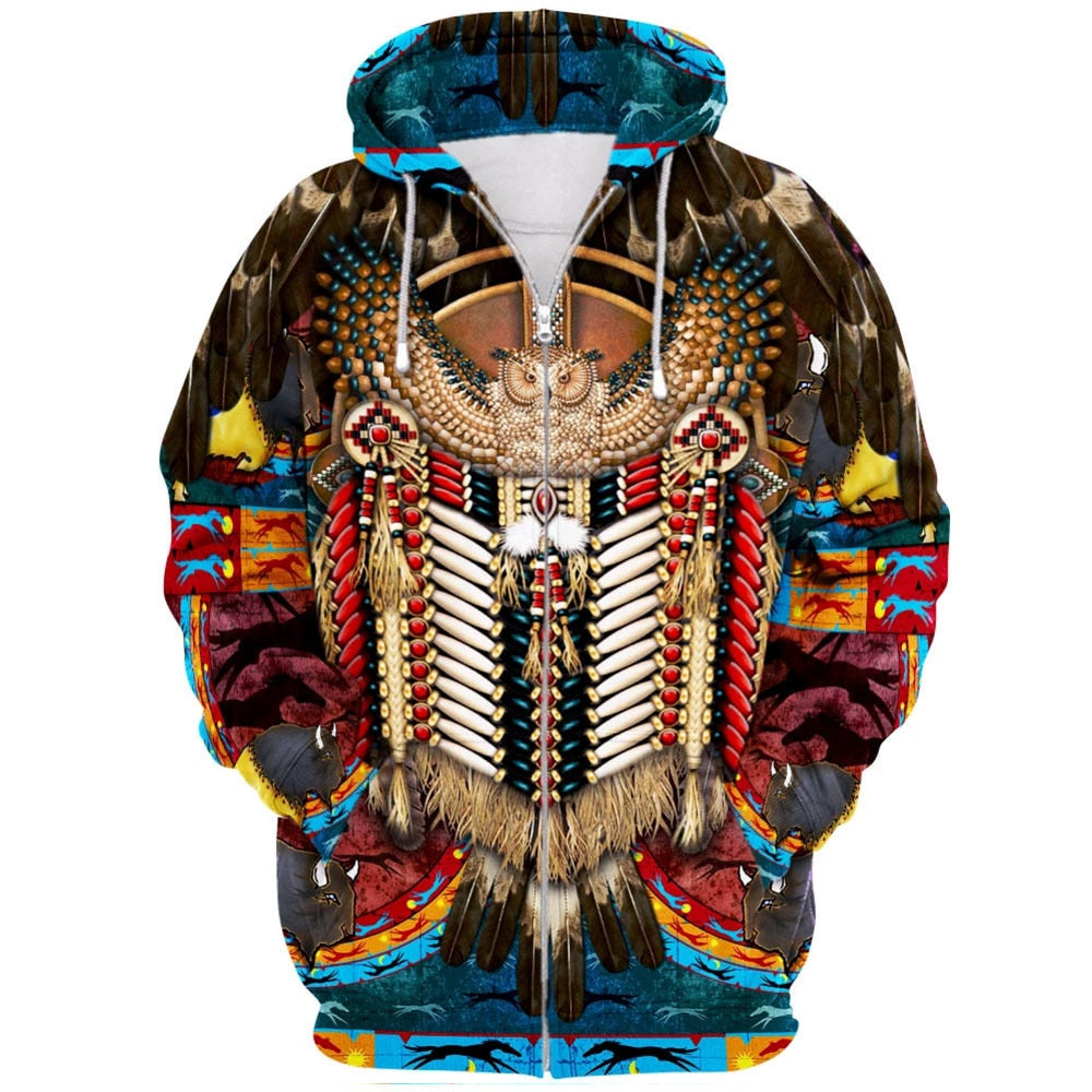 Warm Native American Hoodie