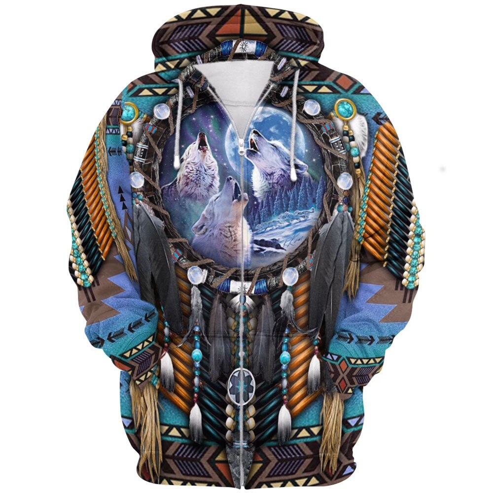 Warm Native American Hoodie