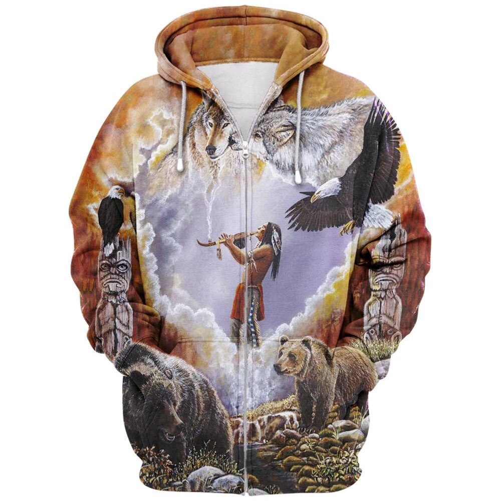 Warm Native American Hoodie