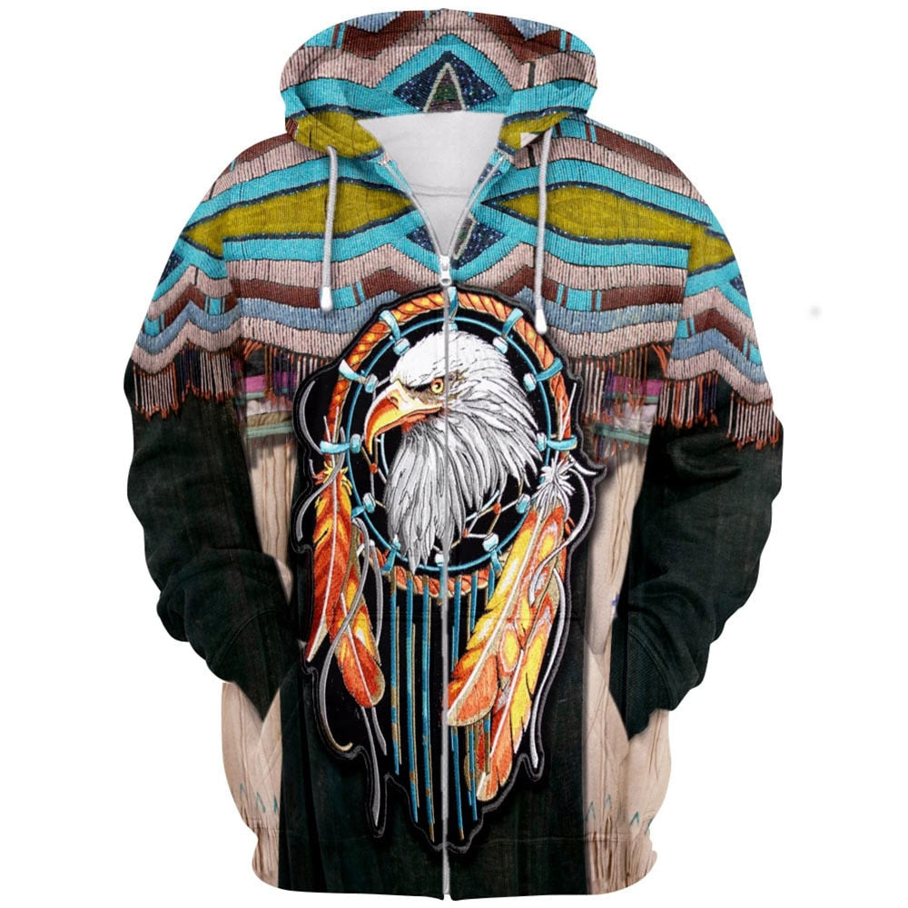 Warm Native American Hoodie