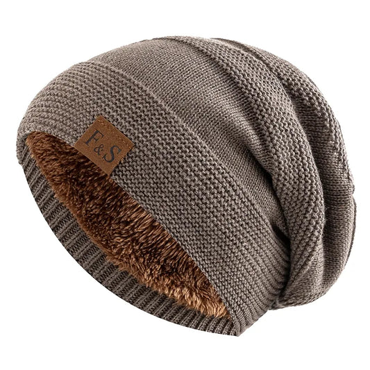Warm Winter Beanie with Fleece Lining