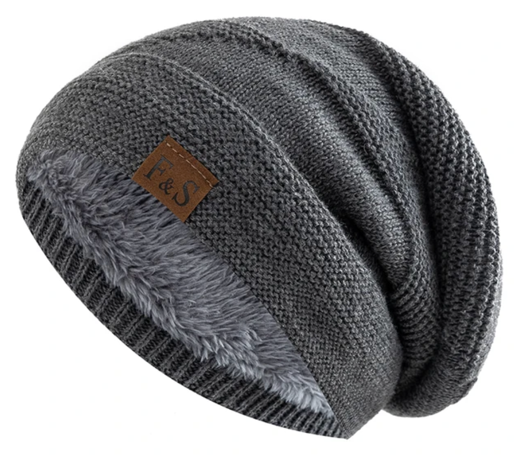 Warm Winter Beanie with Fleece Lining
