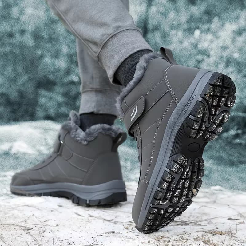 Warm Winter Boots with Heavy-Duty Rubber Sole