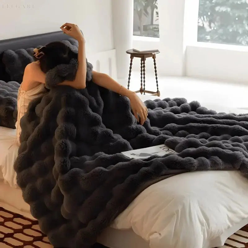 Warm Winter Throw Blanket for Sofa