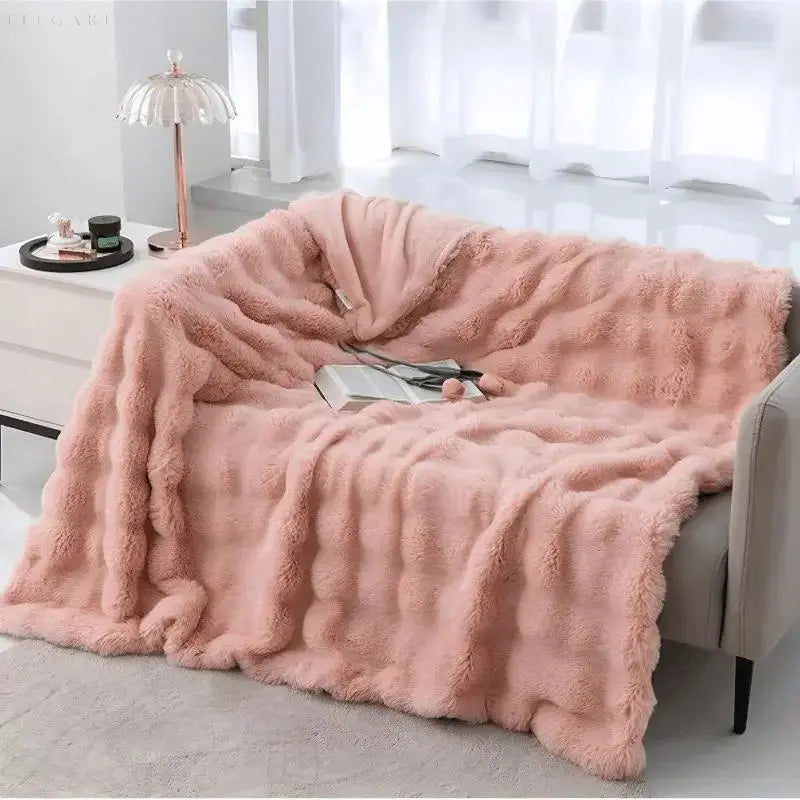 Warm Winter Throw Blanket for Sofa