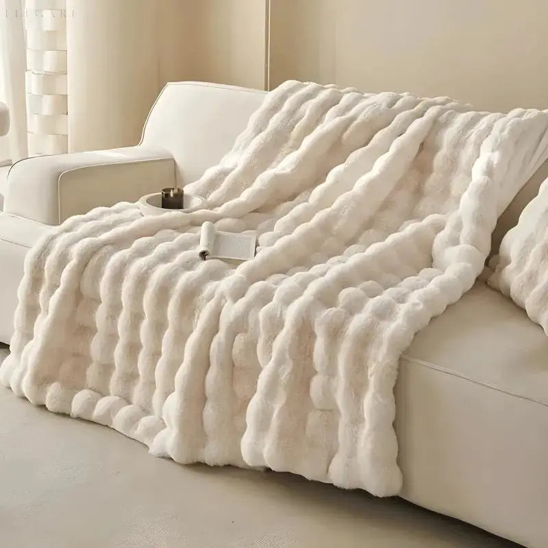 Warm Winter Throw Blanket for Sofa