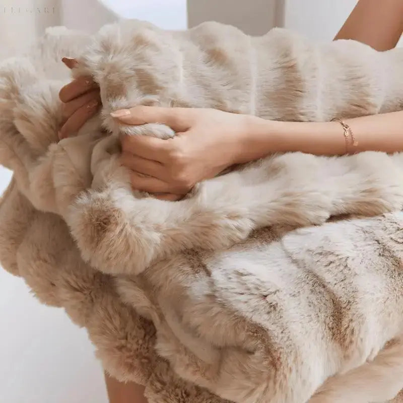 Warm Winter Throw Blanket for Sofa