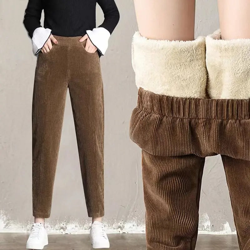 Warm Women's Corduroy Trousers