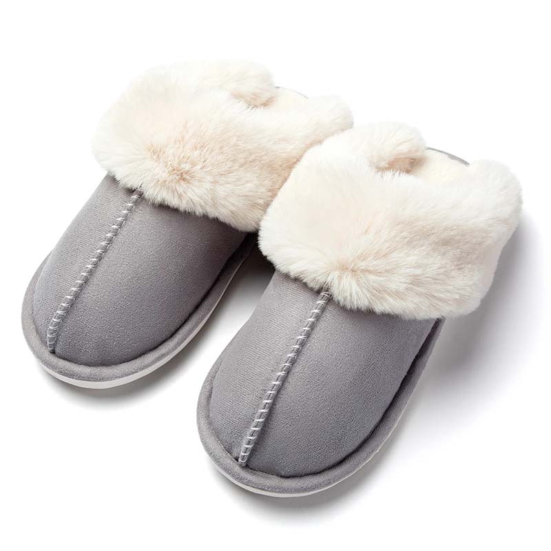 Warmly Lined Slippers with Soft Lining and Non-Slip Sole