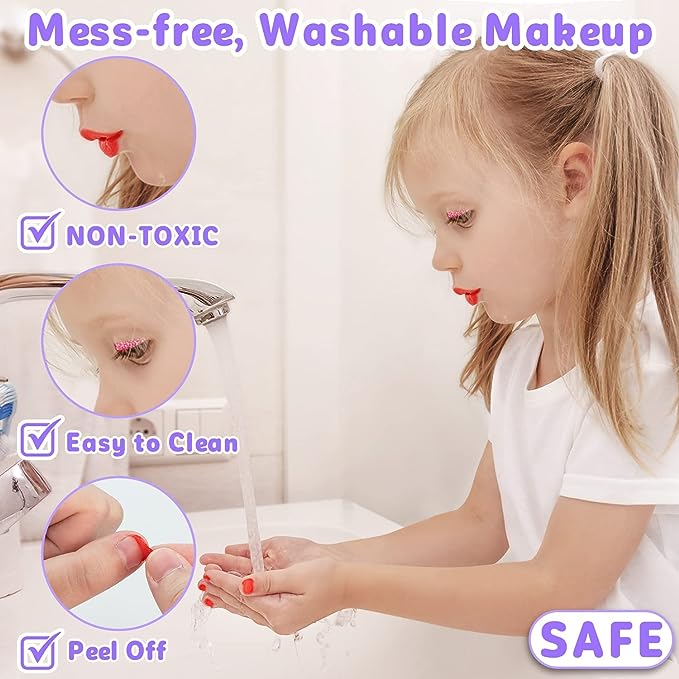 Washable Kids Makeup Set - Safe and Playful