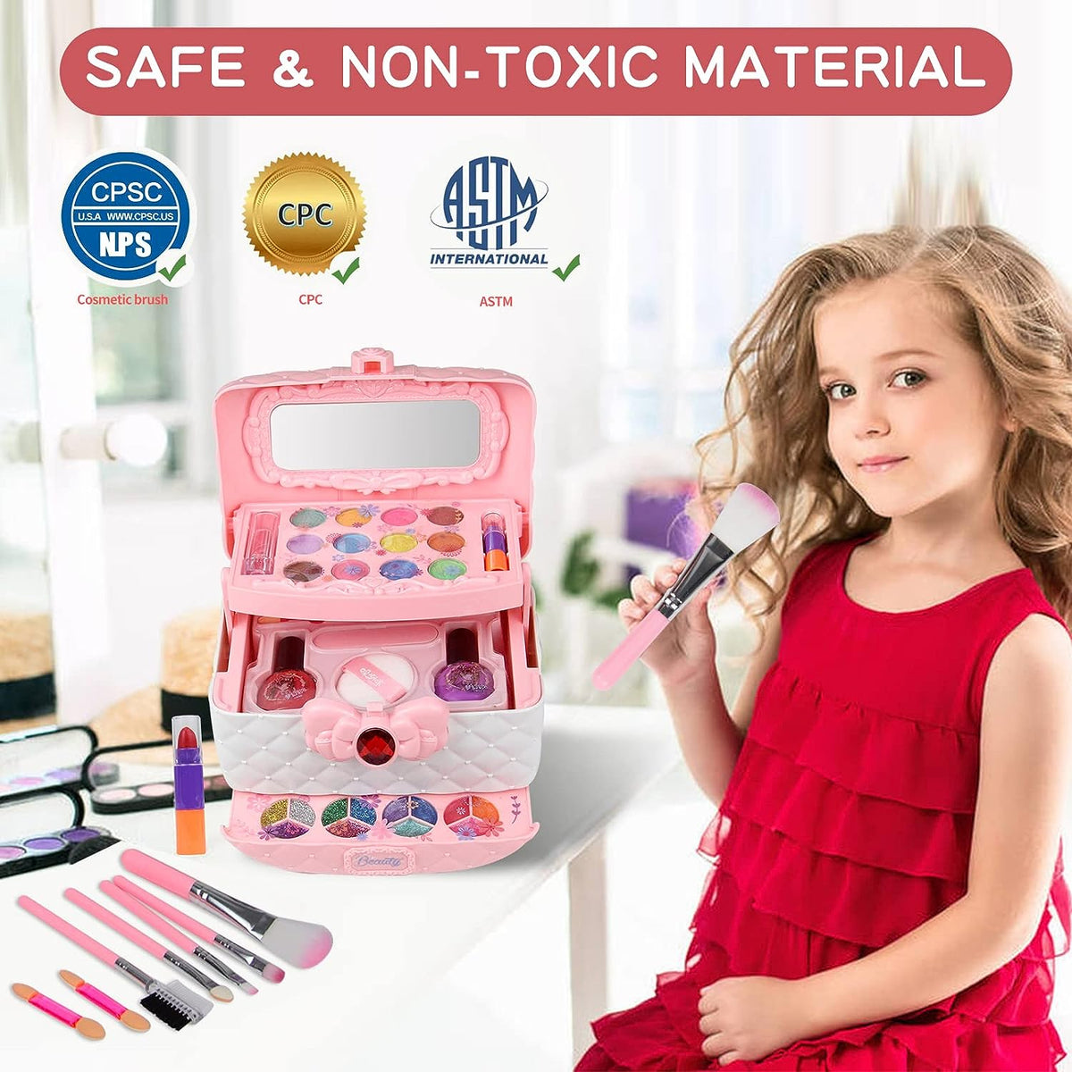 Washable Kids Makeup Set - Safe and Playful