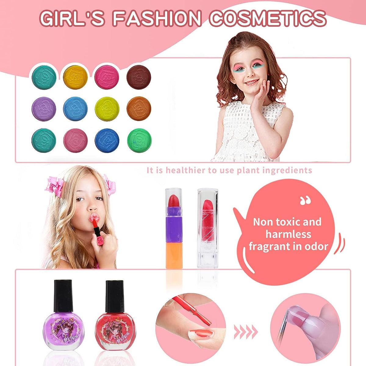 Washable Kids Makeup Set - Safe and Playful