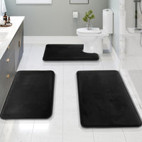 Washable Non-Slip Memory Foam Bath Mat Set