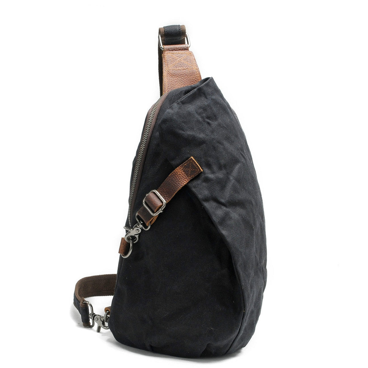 Water-Resistant Canvas Crossbody Bag with Anti-Theft Pocket