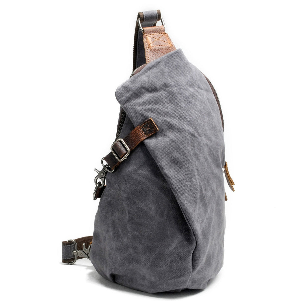 Water-Resistant Canvas Crossbody Bag with Anti-Theft Pocket