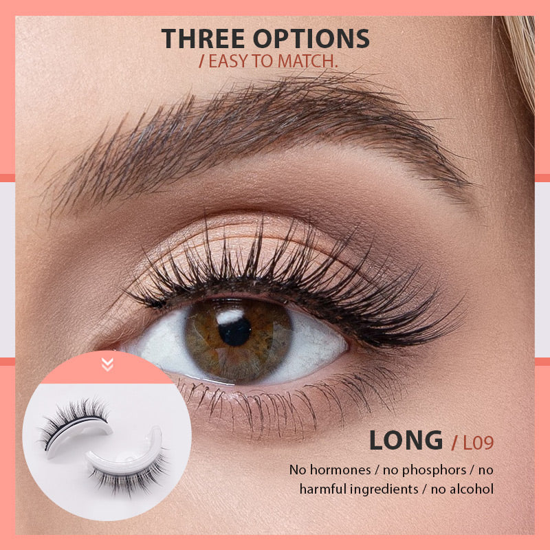 Waterproof and Reusable Self-Adhesive Eyelashes
