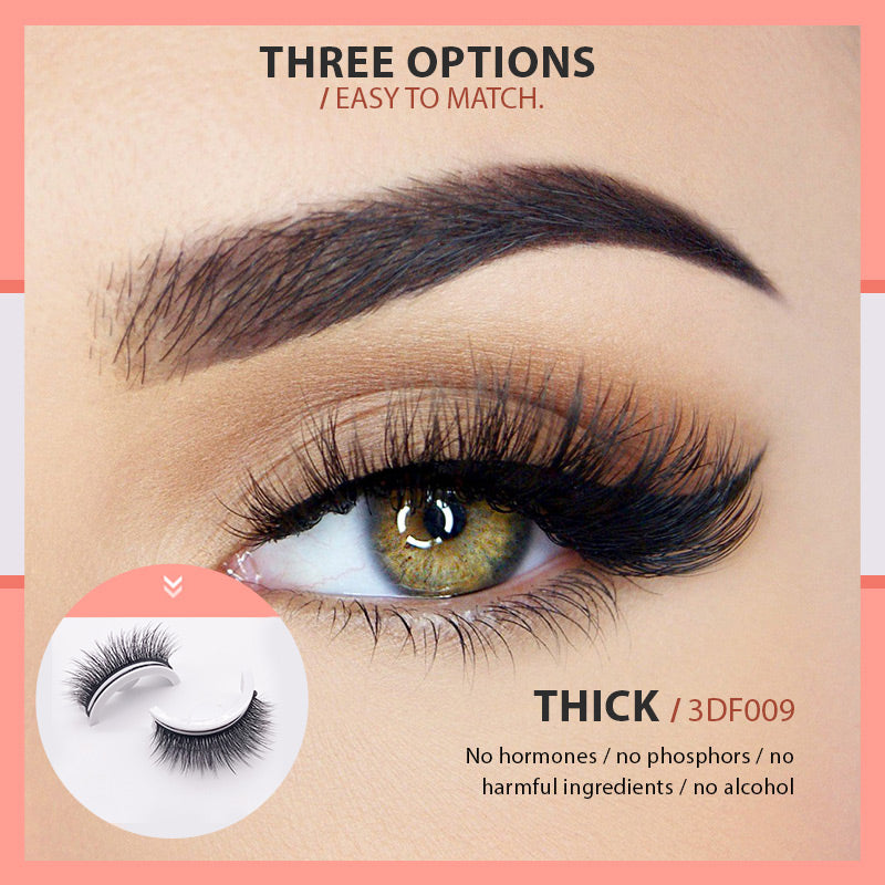 Waterproof and Reusable Self-Adhesive Eyelashes