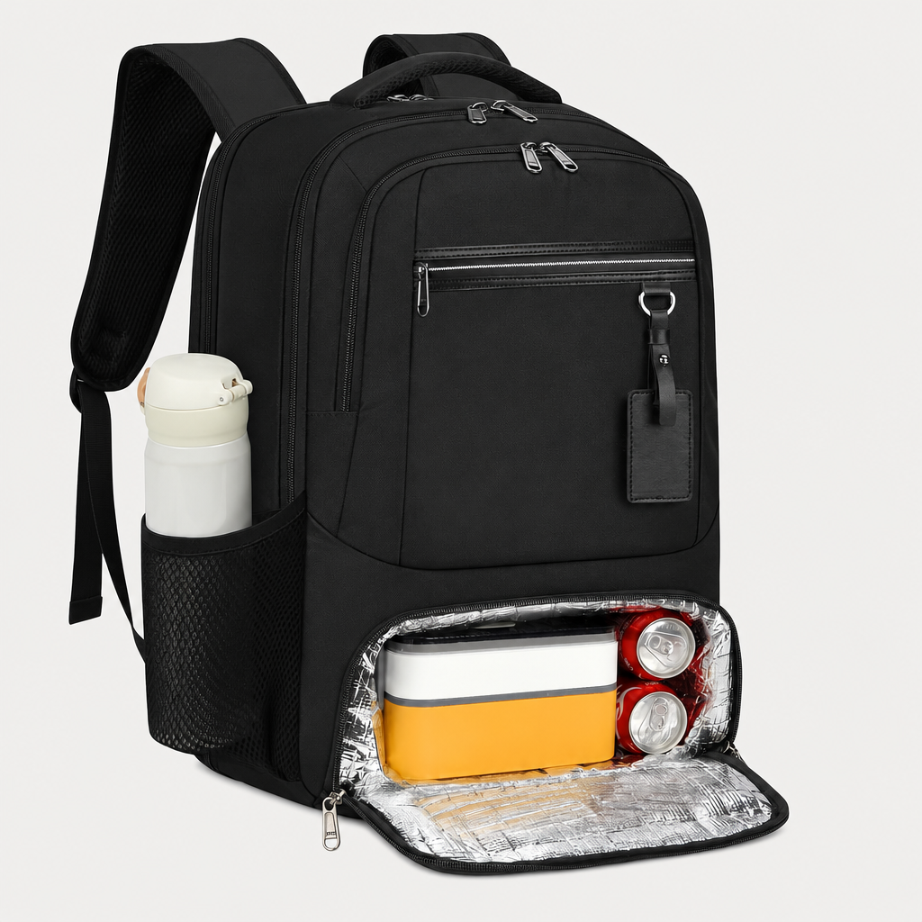 Waterproof Backpack with Laptop Compartment and Insulated Cooler Compartment