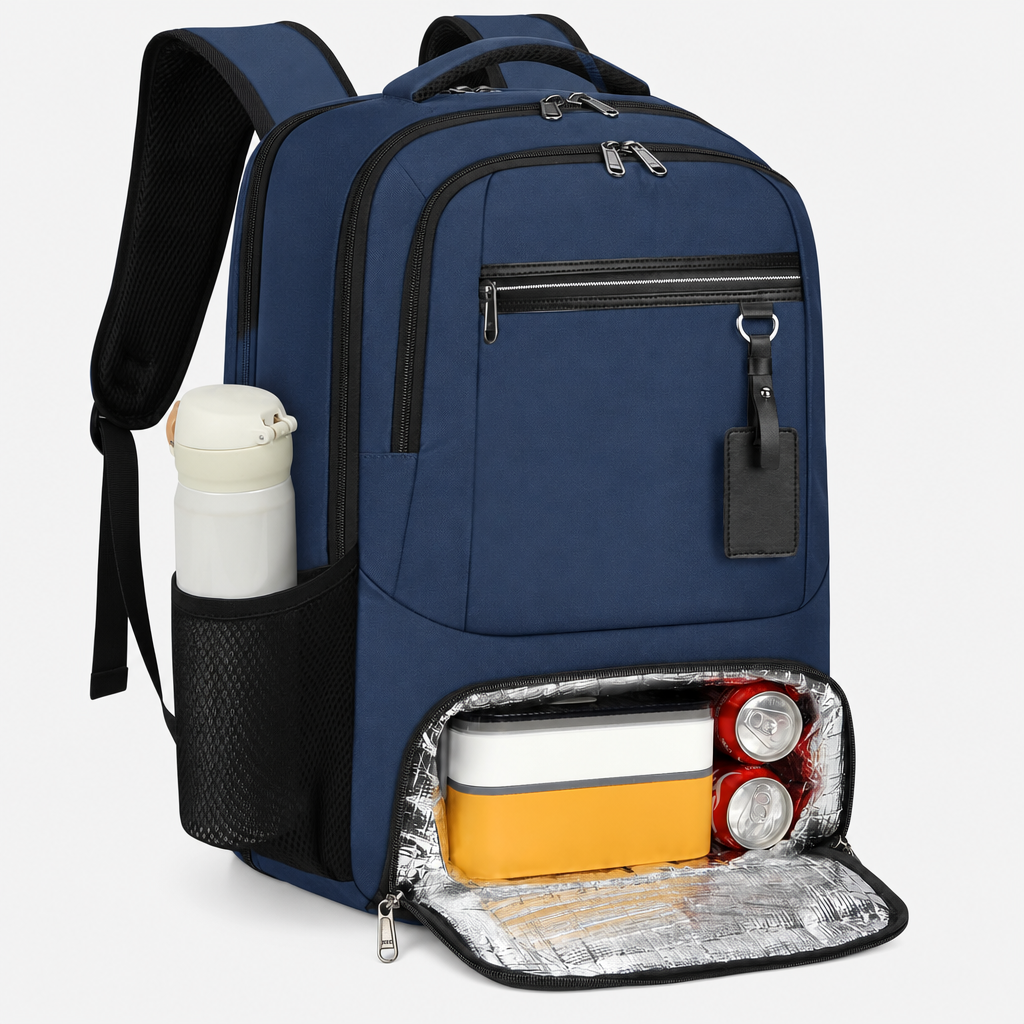 Waterproof Backpack with Laptop Compartment and Insulated Cooler Compartment