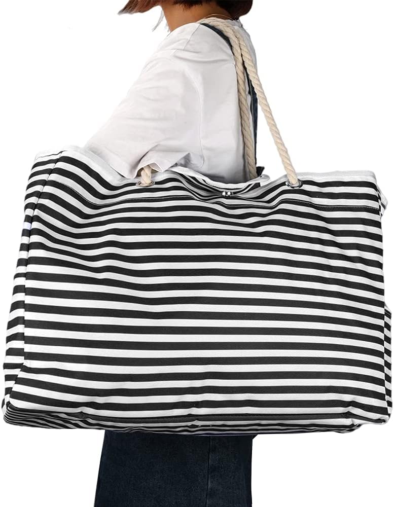 Waterproof Extra Large Beach Bag with Travel Pouch
