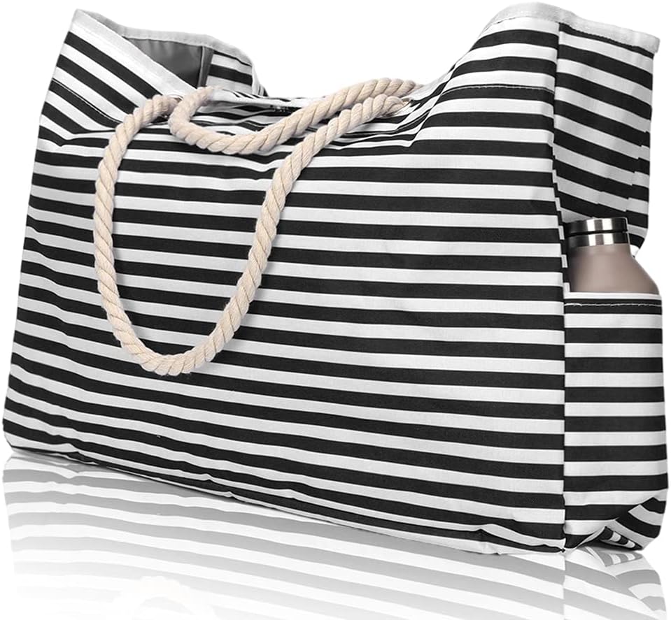 Waterproof Extra Large Beach Bag with Travel Pouch