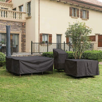 Waterproof Garden Furniture Cover in Black Polyester