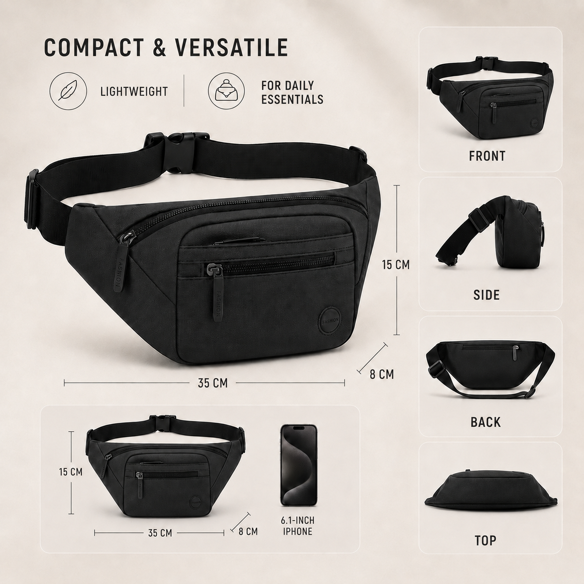 Waterproof Nylon Waist Pack