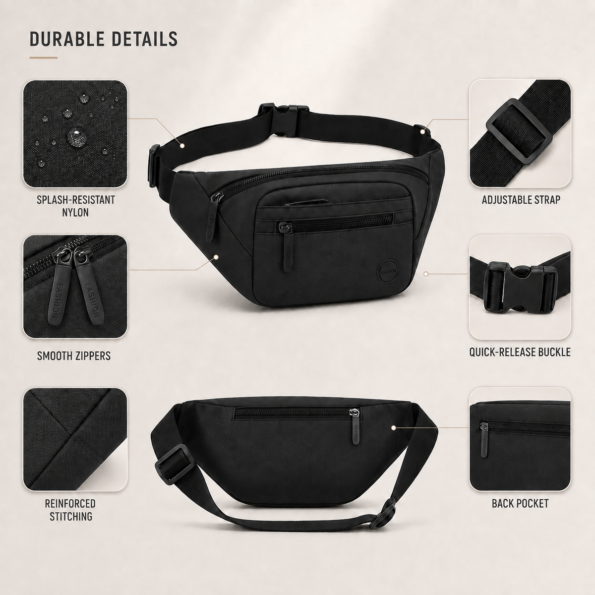 Waterproof Nylon Waist Pack