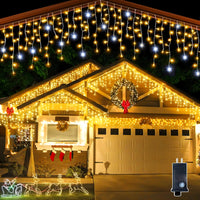 Waterproof Outdoor Warm White LED Curtain Lights