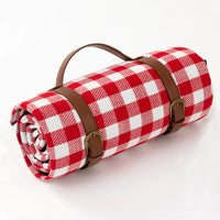 Waterproof Picnic Blanket with Leather Carrying Strap
