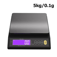 Waterproof Stainless Steel Digital Electronic Kitchen Scale with LCD Display for Baking (5 kg/0.1 g & 10 kg/1 g)