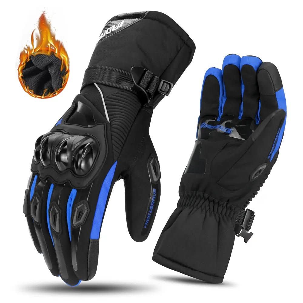 Waterproof Thermal Motorcycle Gloves for Winter Riding