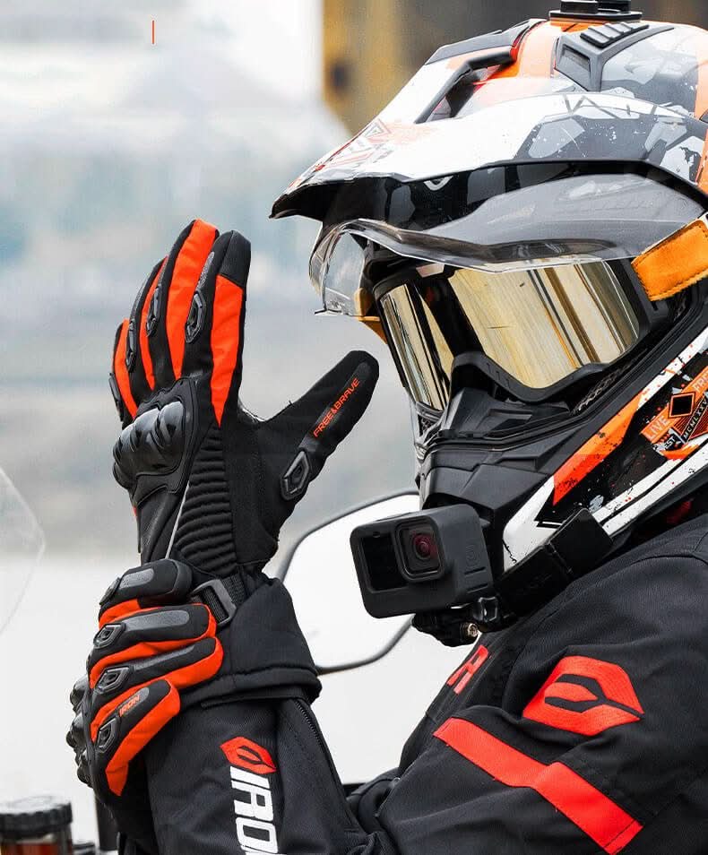 Waterproof Thermal Motorcycle Gloves for Winter Riding