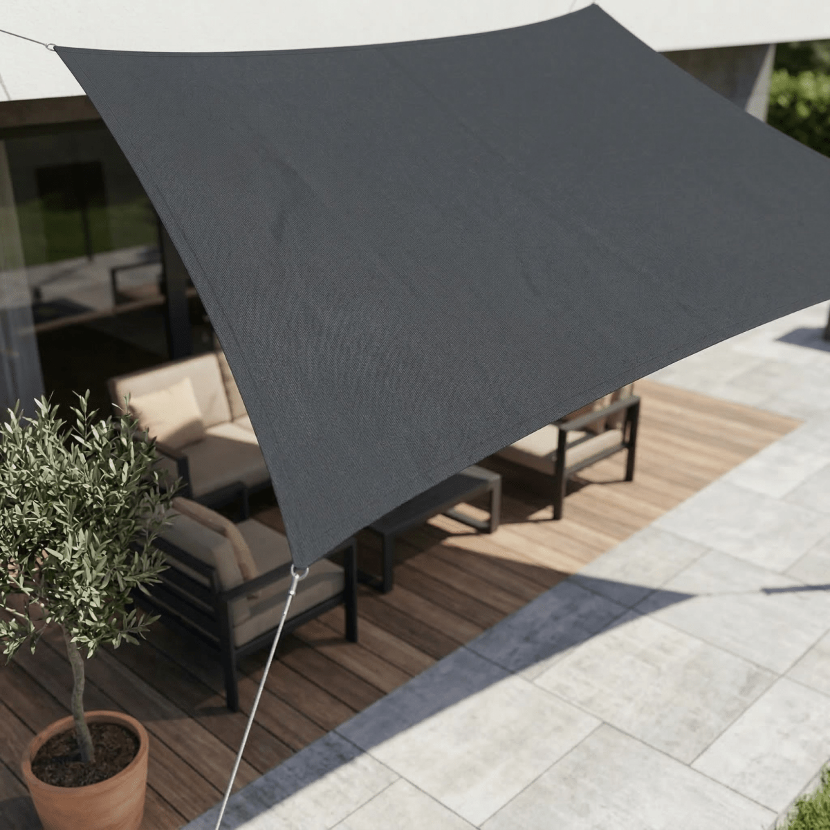 Waterproof UV-Protection Sun Shade Sails for Patio and Balcony