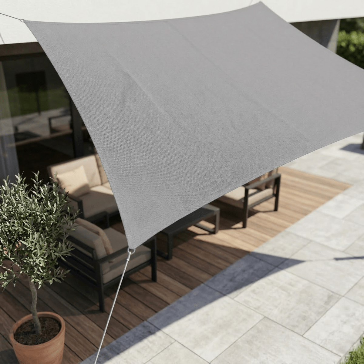 Waterproof UV-Protection Sun Shade Sails for Patio and Balcony